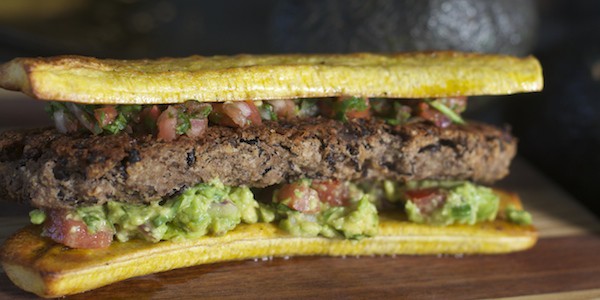 Puerto Rican Black Bean Burger